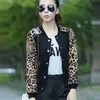 Mode Summer Print Bomber Jacket Manteau Femmes Mince Femelle Rétro Manches Longues Basic S Plus Taille Vêtements 210922