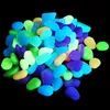 Garden Decorations 20PCS Mixcolor Luminous Stones In The Dark Glow Pebbles For Aquarium Path Patio Lawn Home Glowing Decoration