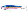 Cucchiai da pesca a 3 colori da 9,5 cm 60 g, esca a lancio lungo e cucchiai da micro jigging ad azione selvaggia con lamina per stampa a caldo laser a corona 3 pezzi / lotto