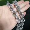 Chains 740inch Huge Heavy High Quality 11mm Jewelry Cool Silver Never Fade 316L Stainless Steel Big O Link Chain Men039s Boy1251706