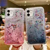 Snabb Sandväskor Gradient Bling Cover Heart 3in1 för iPhone12 12Mini 12Pro 12Promax 11 11Pro 11Promax X XR XSMAX SE 8 7 6 8P Shscase Anti-Slip Dina kunder kommer att älska dem