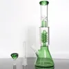 12-Zoll-Hukahn Wasser Raucher-Rohrglas-Bong-diffus Becherglas-Glas-Bubbler mit Eisfänger 14mm weibliche Schüssel