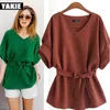 Verano Tops Kimono Vintage de talla grande 4XL5Xl Blusas de Mujer manga murciélago Casual señoras Camisa de gasa suelta Blusas Camisa Mujer 210519