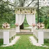 Custom 35cm Sztuczne Kwiat Piłka Centerpieces + 1M Peonies Kwiat Row Układ Dekoracji Dekoracje Wedding Arch Table Kwiat Bouqet 210317