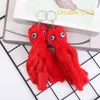 Kimter Cute Animal Fluffy Key Rings Pompom Octopus Plush Doll Keychain Women Bag Pendant for Kids Toys Fashion Accessories Gift