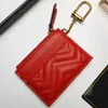 Wholesale Designer Card Holder Branded Multifunction Key Chain Zipper Coin Purse Clutch Wallet Case Fashion Unisex Bag Business Cardholder