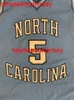 100% cosido NCAA UNC North Carolina Tar Heels ED Cota Baloncesto Jersey Hombres Mujeres Jóvenes Cosido Número personalizado nombre Jerseys XS-6XL