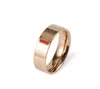 Liebesschnitzring, Herrenringe, klassisches Design, Schmuck, Damen, Titanstahl, Legierung, vergoldet, Gold, Silber, Rose, verblasst nie, Breite 6 mm, S286V