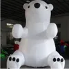 3/4/6m High Giant White Sitting Inflatable Balloon Polar Bear Outdoor indoor Advertising cartoon Animal For City Parade Event Stage Decoartion