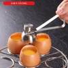 Ciseaux en acier inoxydable, coupe-coquille, ouvre-coquille, œuf cru bouilli ouvert, outils de cuisine créatifs