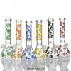 2021 Mushroom Beaker Bong hookah 5mm thick GLOW IN THE DARK glass water pipe oil rig dab recycler smoking accessories bowl