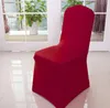 Witte spandex bruiloft stoel covers lycra voor banket vele kleur effen flexibele zeeway CCA11614