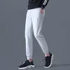 95% bomull haren byxor full sportkläder fasta byxor casual elastiska borstade sweatpants fitness träning byxor manliga jogger byxor x0723