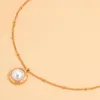 Pendant Necklaces Simple Pearl Necklace For Women Trendy Gold Color Chain With 2022 Fashion Jewelry Neck Ladies Gifts