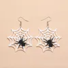 50%off Spider Earrings For Party Halloween Decoration Black Spider Earring Haunted House Prop Indoor Outdoor high quality