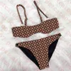 Designer Dames Badmode Bikini Letter Jacquard Dames Badpak Sexy bh-set voor dames