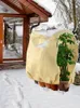 その他の庭の用品植物保護袋冬の霜のカバー紐が付いている凍結と悪天候が高くなる