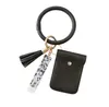 UPS nouveau Bracelet en cuir synthétique polyuréthane Bracelet porte-clés fête faveur lecteur de banque en cuir carte sac zéro portefeuille rapide