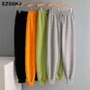 CHIC LOOSE harem cotton pants women's autumn spring loose hooded pants women's high waist Korean trouses Q0801