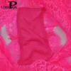 Lot 6 Adet Kadın Boksörler İç Giyim Seksi Tam Dantel Fransız Külot Şort Boyshort Bayanlar Knickers Intimates Lingerie M l XL XXL 210720