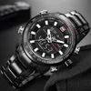 Top Luxury Brand Men Sports Wrist Watch Men's Military Waterproof Watches Men Full Steel LED Digital Watch Clock Male 210517