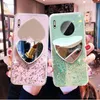 Farbverlauf Glitzer Spiegel Stand Handyhüllen für Xiaomi Mi 11 Lite 11 Ultra POCO X3 Redmi Note 10 9 Pro 10S Soft Clear Cover