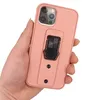 Creative Ring Bracket 2-in-1 Kickstand Shockproof Cases Anti-Drop Mobiele Telefoon Achterkant voor iPhone 11 12 13 PRO MAX XS X XR 8 7 Plus