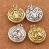 Colares Nuestra Señora de Guadalupe Charms Pingente Nossa Senhora do Sagrado Escapulário Medalha L1788 24x20.5mm sieraden bevindingen componenten 8pcs / lot