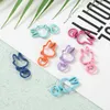 10pcs Metal Painted Colorful 36x18mm Lovely Rabbit Rotatable Lobster Clasp Keychain Connectors for DIY Key Chain Jewelry Making G1019