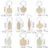 Porte-clés en bois de hêtre Party Favor Blank personnalisé personnalisé Tag Lettrage DIY Pendentif Keychain Creative cadeau d'anniversaire LLA10545