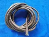 3 Meters of 8mm Brown Braided Bolo Leather Cord #22514