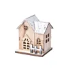 Christmas Decorations LED Light Wooden House Luminous Cabin Home Decor Fairy Night Lamp Pendant Prop Candle Gifts