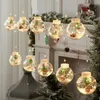 Guirlande Lumineuse LED Souhaitant Boule Rideau De Noël Lumières 3M 10 LED Fil De Cuivre Étanche Cordes De Décoration Extérieure