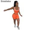 Mulheres de verão curta 2 peças conjunto sexy cor sólida tracksuits colete shorts terno sem mangas sportswear camisa slim calça roupas 836