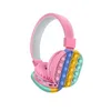New HeadMounted Cute Rainbow Bluetooth Fidget Toy Stereo Headset Push it Bubble Sensory Simple Dimple Antistress Whole 5914892040
