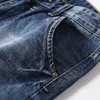 Classic Denim Shorts Men Summer Fashion Casual Slim Fit Ripped Blue Short Jeans Male Brand Clothes 210629
