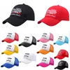 Partyhüte Trump 2024 Hut Sommer Netzkappe Baseball Keep America Great American Snapbacks Visierkappen HH21-162