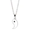 Yin Yang Pendant Necklace For Women Men Fashion Couples Matching Choker Best Friend Friendship Jewelry Gift Collar Witchcraft G1206