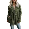 Femmes automne hiver Teddy manteau décontracté surdimensionné doux moelleux polaire vestes pardessus femme chaud fausse fourrure manteau Outwear 211019