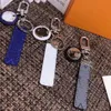 High Qualtiy Läder Keychain Fashion Car Key Ring Porte Clef Gift Män Kvinnor Souvenir Väska Nyckelringar med låda