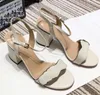 2021 Classic metal buckle leather sandal designer luxurys womens Sandals high heel Size 35-40 with box