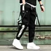 Herenbroek Heren Zwart Cargo Voor Joggers Joggingbroek Broek Heren Wit Koreaans Techwear Steetwear Hiphoplinten