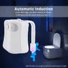 LED Toilet Light PIR Motion Sensor 8 Colors indoor lighting Seat Waterproof WC Backlight For Luminaria Lamp Wholesale