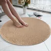 Tapijten zachte badkamer slaapkamer niet-slip vloer douche tapijt yoga pluche ronde mat woonkamer tapijten deken super home decoratie