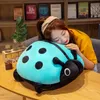 Huggable لطيف 80 سنتيمتر 60 سنتيمتر 40 سنتيمتر لطيف أفخم لعبة لينة الملونة الخنفساء الخنفساء الحشرات الحشرات دمية وسادة وسادة للأطفال هدية عيد LA262