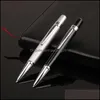 Pens Writing Office & Industrialluxury Mini Metal Ballpoint Pen Roller 1.0Mm Black Ink Business School Supplies Drop Delivery 2021 8Hfwo