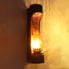 Vägglampor pastoral kreativ personlighet bambu kinesisk antik restauranglampa gång sovrum vardagsrum headboard