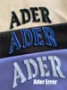 Hoodies dos homens moletons fw ader erro homens mulheres de alta qualidade azul bordado carta adererror crewneck hoodie