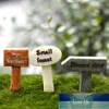 3 Sztuk Żywica Sign Board Bonsai Figurki Micro Landscape Crafts Signboard Miniatury Wróżka Ogród Moss Terrarium Decor Cena Fabryczna Ekspert Design Quality