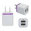 Metaal Dual USB Wall Us Plug 21A AC Power Adapter Wall Charger Plug 2 Port voor Samsung Galaxy Note LG Tablet Huawei Xiaomi9705618